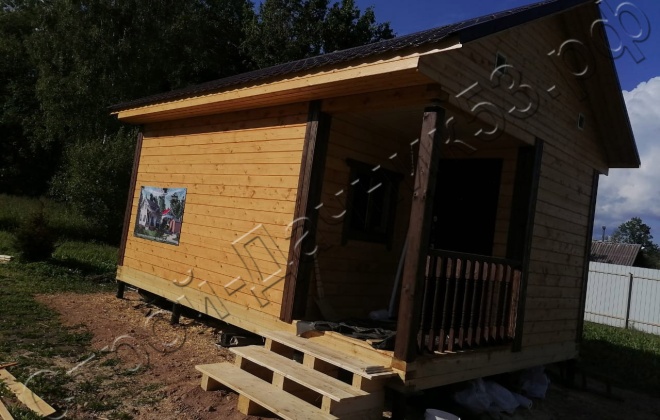 4 Брусовая баня  Б-18, 6х4м, 24 М, Новгородская область, Шимский район, деревня Любач. (2)